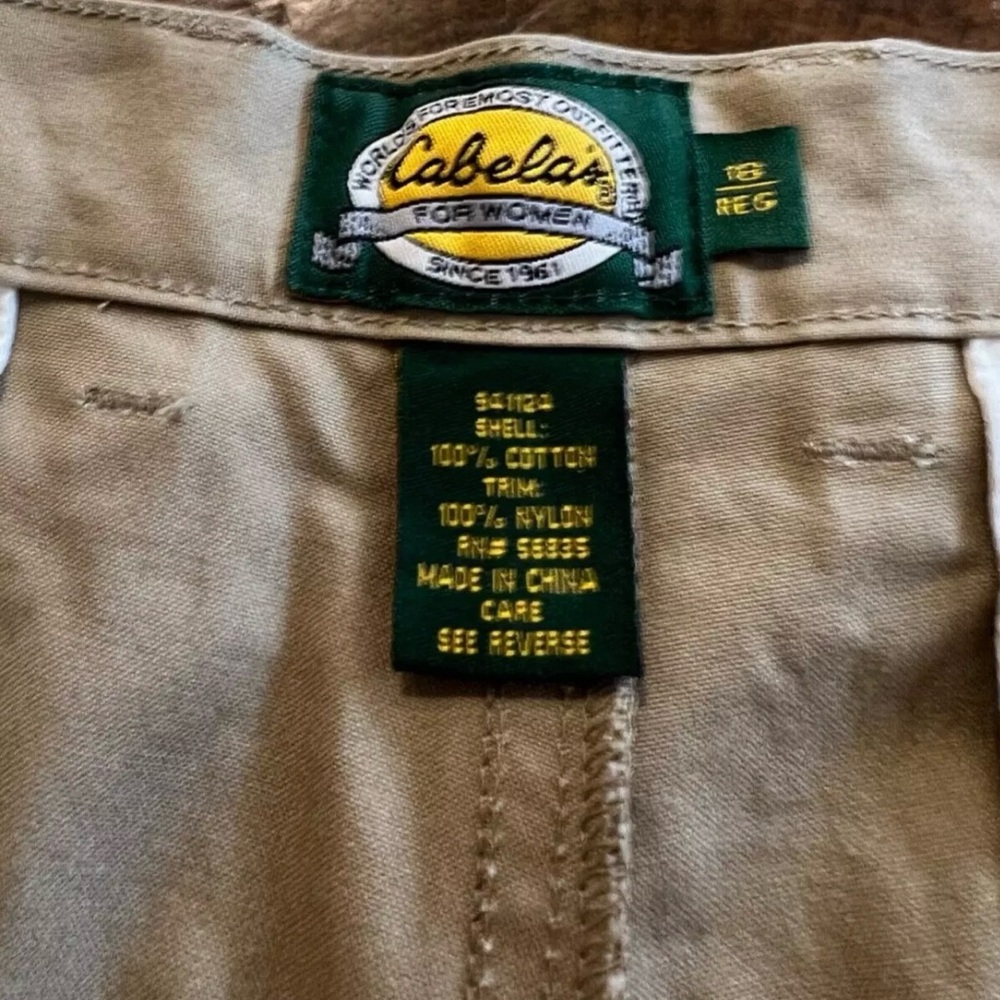 Cabelas Upland Brush Pants Briarshun Nylon Canvas Field Hunting Size 18 Reg